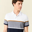 Polo manches courtes blanc homme