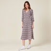 Robe longue éco-responsable bleu marine femme