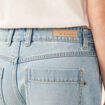 Jeans cargo 5 poches denim bleach femme