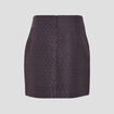 Jupe droite noir femme
