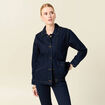 Blouson surchemise en jean denim brut femme