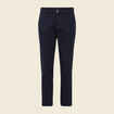 Pantalon chino 7/8&egrave;me bleu marine homme