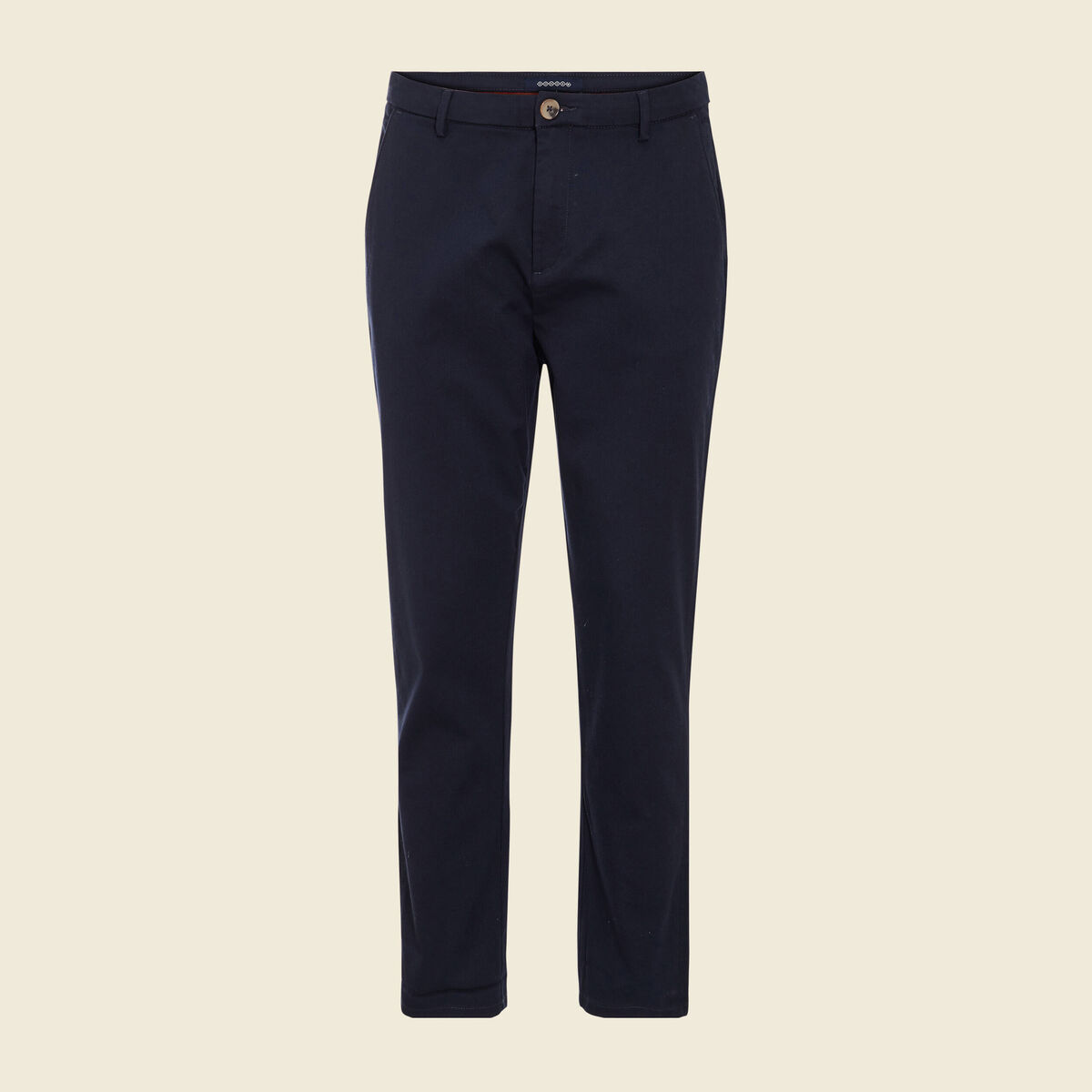 Pantalon chino 7/8&egrave;me bleu marine homme