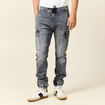 Jeans jogger battle denim gris homme