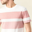 T-shirt manches courtes rose pastel homme