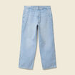 Jeans loose longueur 32 en coton denim snow bleach homme