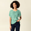 T-shirt manches courtes vert femme