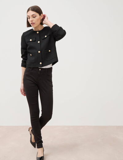 Pantalon Audrey - skinny push up gris fonc&eacute; femme