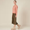Pull manches longues rouge clair femme