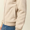 Blouson doubl&eacute; manches longues beige homme