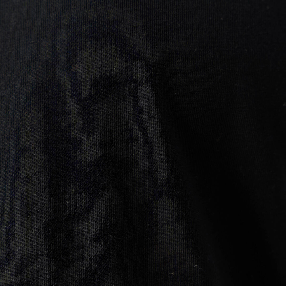 T-shirt en coton manches longues noir homme
