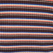 Body ray&eacute; col montant manches longues marron femme