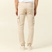 Pantalon battle bas resserr&eacute; beige homme