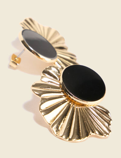 Boucles d'oreilles noir femme