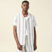 Chemise manches courtes ecru homme