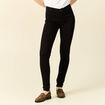 Jeans skinny push-up taille standard denim noir femme