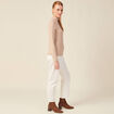 T-shirt manches longues beige femme