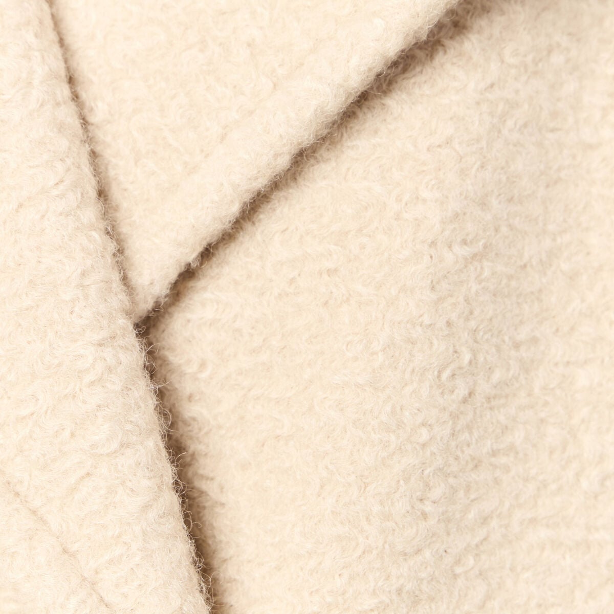 Caban oversize court beige femme