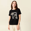 T-shirt éco-responsable noir femme