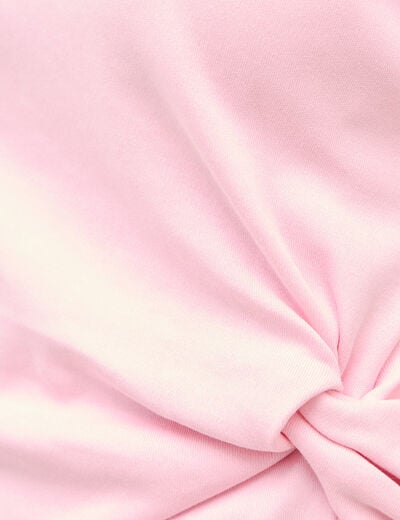 T-shirt en coton rose clair femme