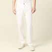 Jeans large relaxed denim blanc homme