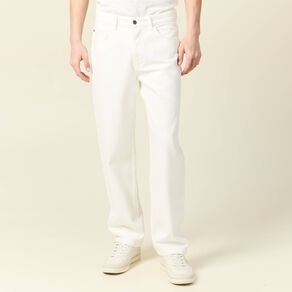 jeans large relaxed denim blanc homme Jeans large relaxed denim blanc homme