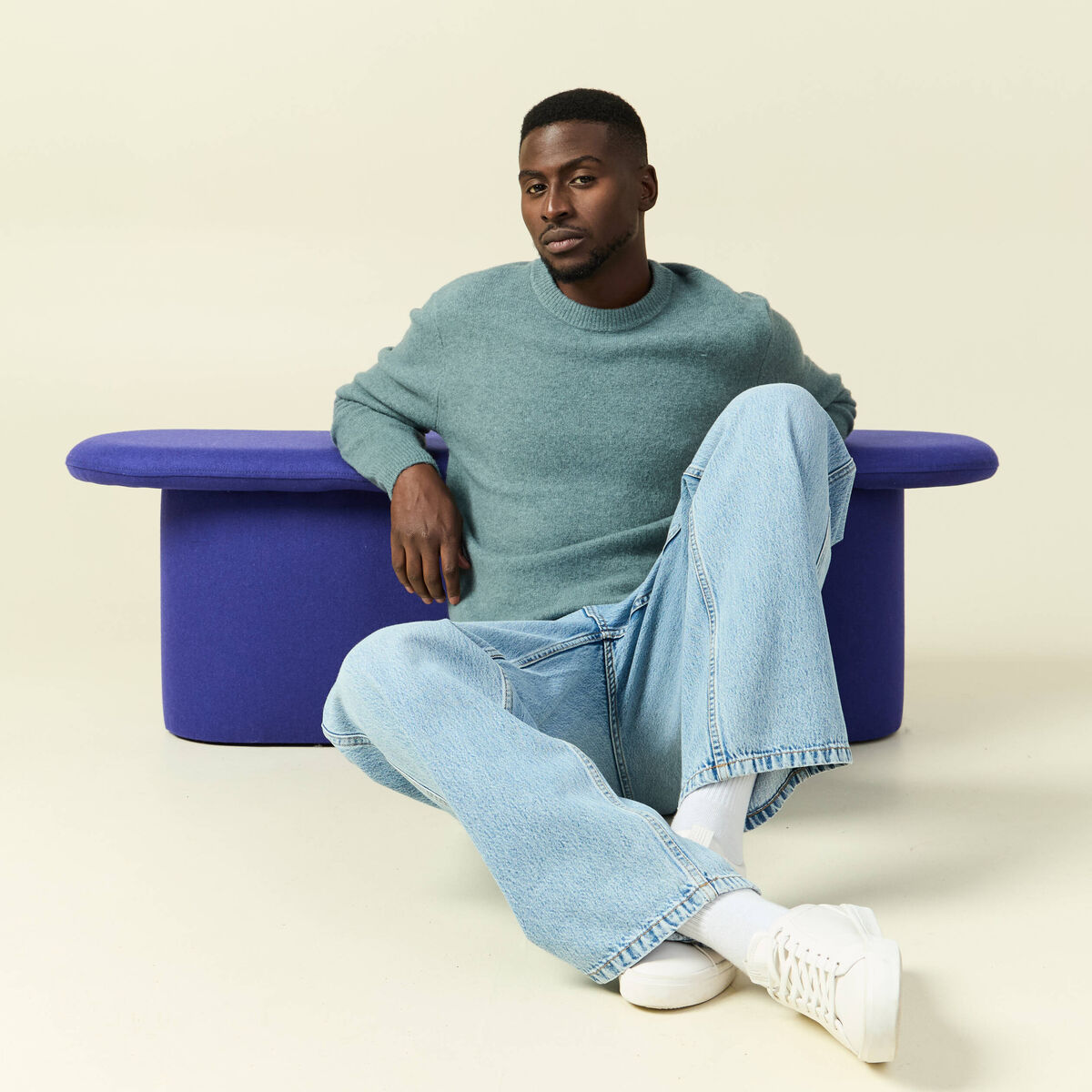 Pull Cachemire Homme Col Rond Bleu Marine Foncé | Cachemire