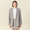 Veste blazer éco-responsable bleu marine femme