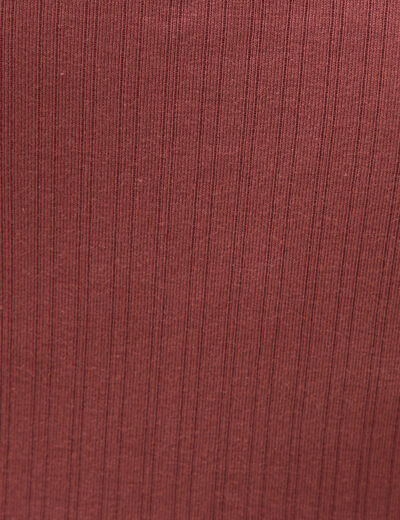 D&eacute;bardeur cropped d&eacute;collet&eacute; doubl&eacute; marron cognac femme