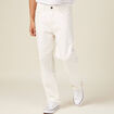 Jeans relaxed 5 poches denim blanc homme