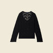 Pull éco-responsable noir femme