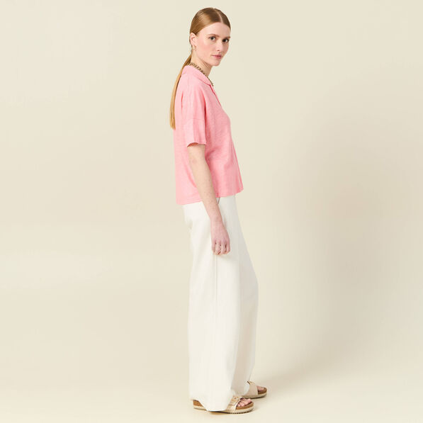 chemise manches courtes rose femme Chemise manches courtes rose femme