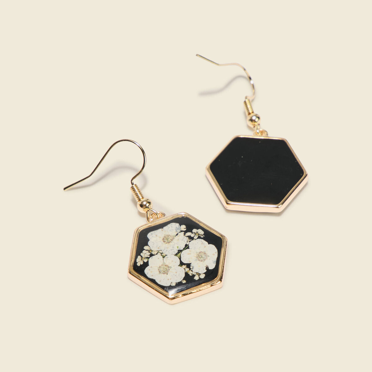 Boucles d'oreilles noir femme
