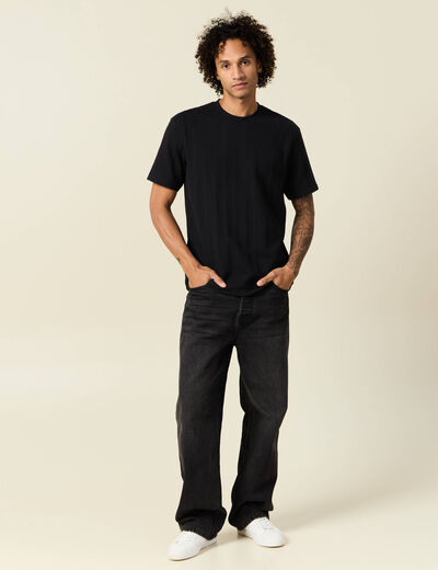 T-shirt manches courtes noir homme