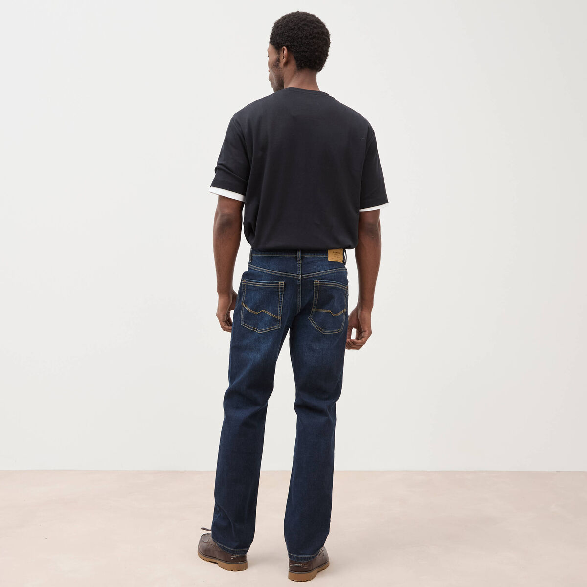 Jeans regular longueur 32 denim brut homme