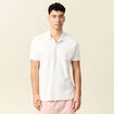 Polo manches courtes ecru homme