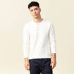 T-shirt manches longues ecru homme