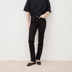 Jeans regular 5 poches denim noir femme