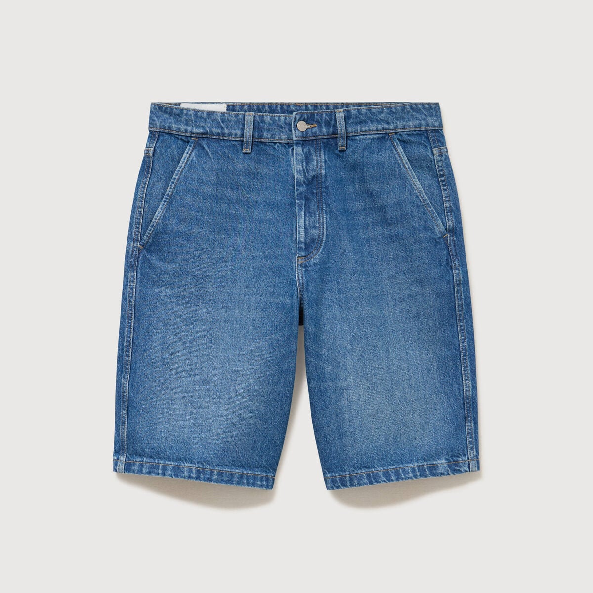 Bermuda en jean coton denim stone homme