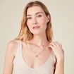 Pull débardeur bretelles ecru femme
