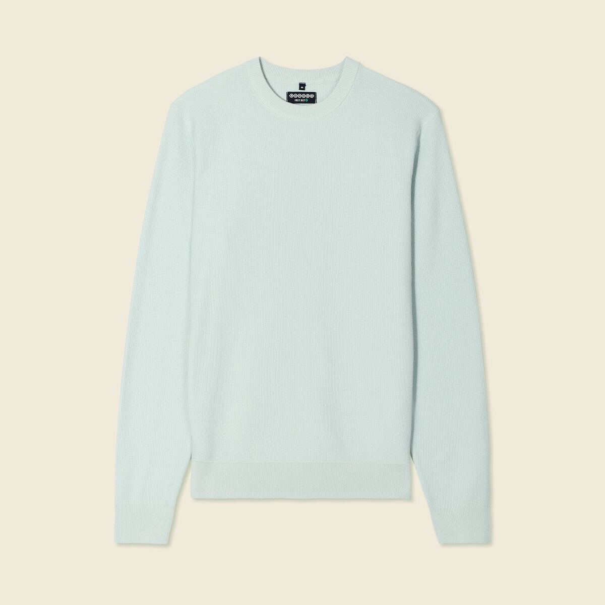 Pull éco-responsable bleu clair homme