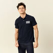 Polo manches courtes bleu marine homme