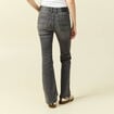 Jeans bootcut denim gris clair femme