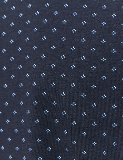 Polo éco-responsable bleu homme