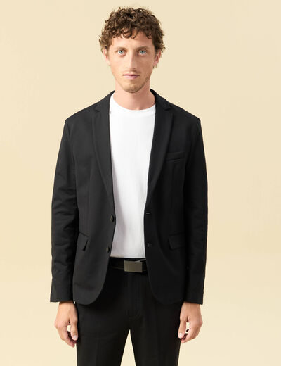 Veste blazer stretch noir homme