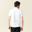 Polo manches courtes blanc homme