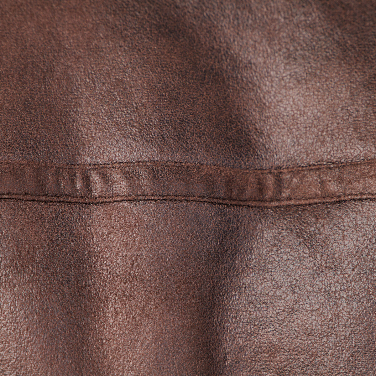 Blouson droit simili cuir taupe homme