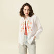 Chemise manches longues ecru femme