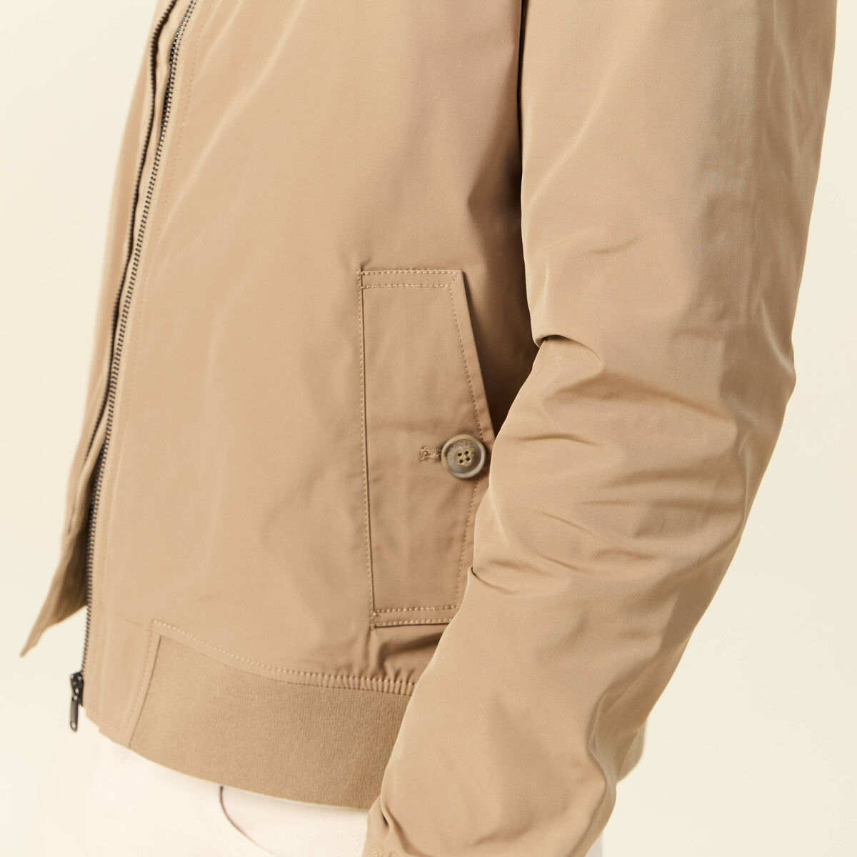 Blouson éco-responsable marron homme