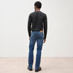 Jeans straight 5 poches denim stone homme